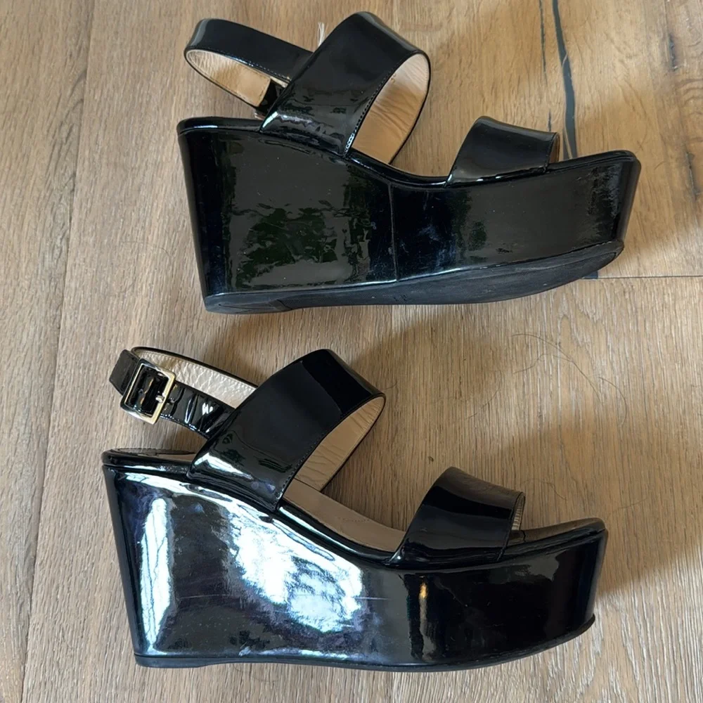 PRADA Black Platform Sandals - Picture 6 of 9